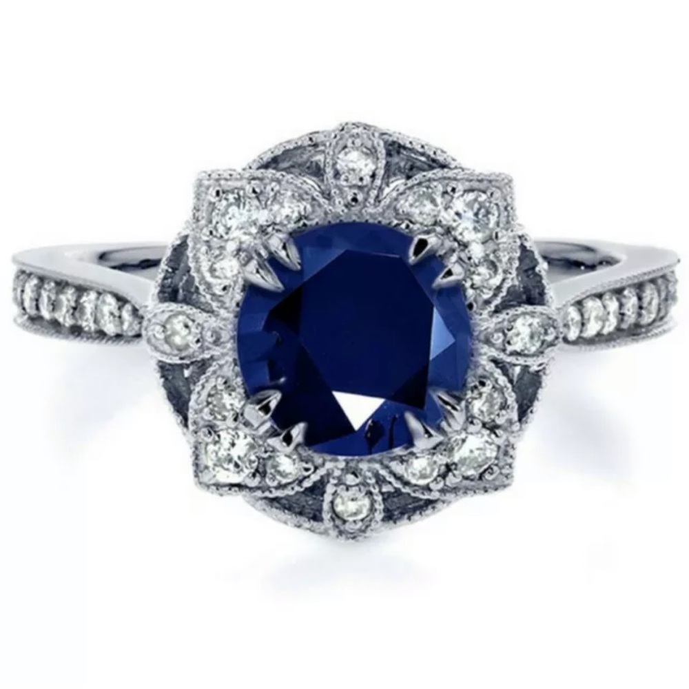 Round Cut Cubic Zircon Women Engagement Jewelry Fashion 925 Silver Ring - Picture 3 of 6